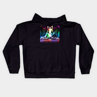 HOUSE CAT (New DJ Kitty) Kids Hoodie